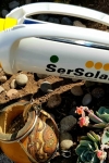 Termo solar con pie